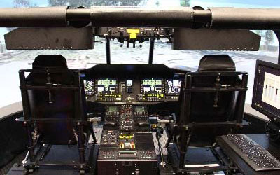 UH-60M Black Hawk helicopter cockpit